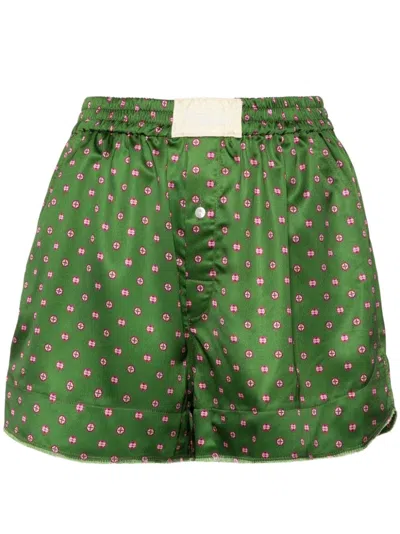 Parlor Glam Shorts In Green