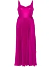 Parlor Metallic-effect Maxi Dress In Pink