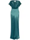 Parlor Open-back Maxi Dress In Blue