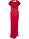 Parlor Open-back Maxi Dress In Red