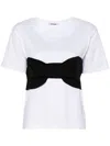 Parlor Oversize-bow T-shirt In White
