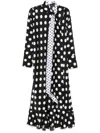 Parlor Gepunktetes Kleid In Schwarz