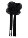 Parlor Rose-shaped Choker Necklace In Black