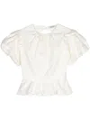 PARLOR RUFFLE-DETAILING BLOUSE