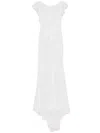 Parlor Sequin-embellished Maxi Dress In White