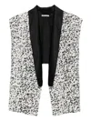 Parlor Sleeveless Jacket In Black