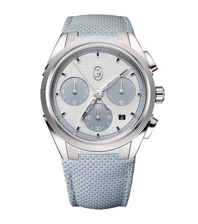 Parmigiani Fleurier Stainless Steel Tonda Sport Chronograph Watch In White