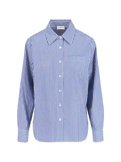 P.a.r.o.s.h Parosh 100% Cotton Utility Shirt In Blue