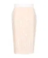 P.a.r.o.s.h Embroidered Longuette Skirt Skirts White