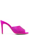 P.a.r.o.s.h 100mm Crystal-embellished Mules In Pink