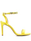 P.a.r.o.s.h 110mm Crystal-strap Sandals In 黄色