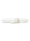 P.a.r.o.s.h Grained Leather Belt In Cream