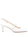 P.a.r.o.s.h 70mm Slingback Pumps In White