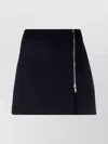 P.a.r.o.s.h A-line High Waist Side Zip Miniskirt