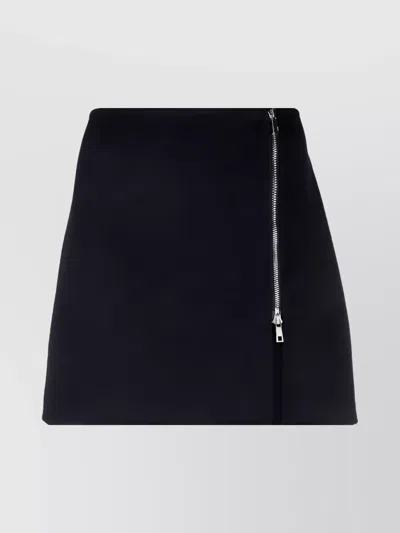 P.A.R.O.S.H A-LINE HIGH WAIST SIDE ZIP MINISKIRT