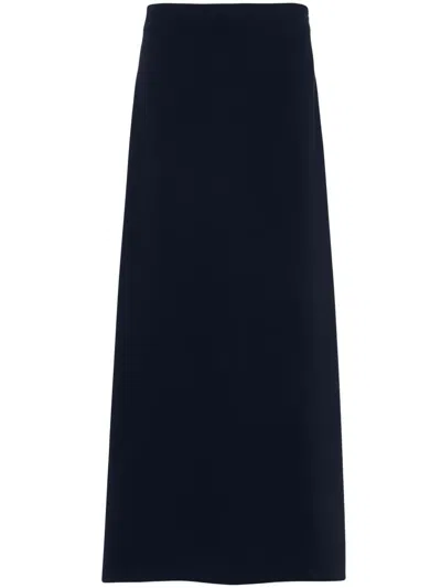 P.a.r.o.s.h A-line Midi Skirt In Blue