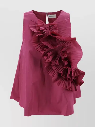 P.a.r.o.s.h A-line Silhouette Blouse Keyhole Back In Pink