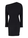 P.a.r.o.s.h Abito Off-shoulder Dress In Black