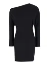P.a.r.o.s.h Abito Off-shoulder Dress In Black