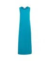 P.a.r.o.s.h P. A.r. O.s. H. Woman Maxi Dress Deep Teal Size M Polyester, Elastane, Pvc - Polyvinyl Chloride, Gla In 032