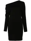 P.a.r.o.s.h Abito Off-shoulder Dress In Black