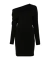 P.a.r.o.s.h Abito Off-shoulder Dress In Black