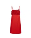 P.A.R.O.S.H RED DRESS WITH APPLICATIONS