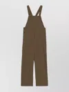 P.a.r.o.s.h Adjustable Strap Jumpsuit With Button Accents In Brown