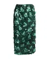 P.a.r.o.s.h . All-over Sequin-embellished Midi Skirt In Green