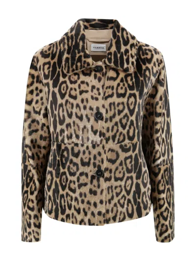 P.a.r.o.s.h Animal Print Jacket In Multi