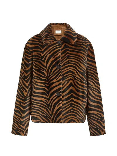P.a.r.o.s.h Animalier Jacket In Brown