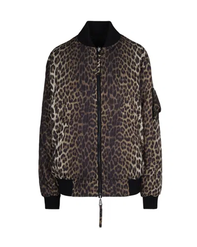 P.A.R.O.S.H ANIMALIER PRINT REVERSIBLE BOMBER
