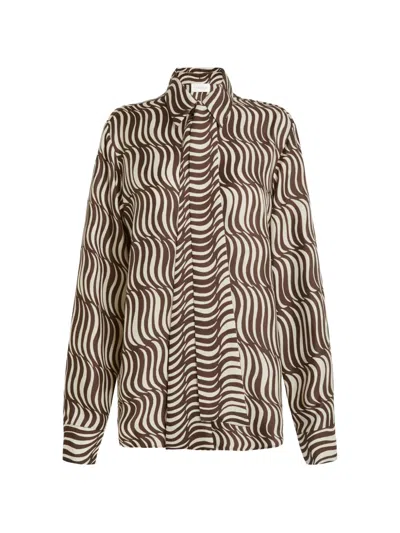 P.a.r.o.s.h Animalier Printed Shirt In Multi
