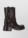 P.a.r.o.s.h Ankle Boots With Block Heel And Round Toe In Brown