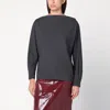P.a.r.o.s.h . Anthracite Wool Blouse-shirt In Blue
