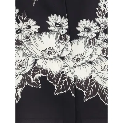 P.A.R.O.S.H ASYMMETRIC FLORAL PRINT SHIRT