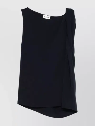 P.A.R.O.S.H ASYMMETRIC SLEEVELESS DRAPED TOP DESIGN