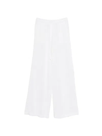 P.a.r.o.s.h Baby Girl Drawstring Trousers In White