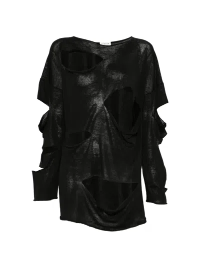 P.a.r.o.s.h Babygirl Cut-out Sweater In Black