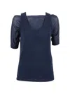 P.a.r.o.s.h Babylon Layered-effect Top In Blue