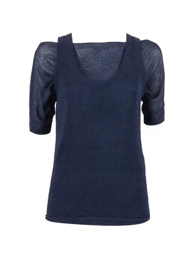 P.a.r.o.s.h Babylon Layered-effect Top In Blue