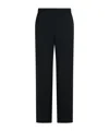P.a.r.o.s.h Back Elastic Casual Pants In Black