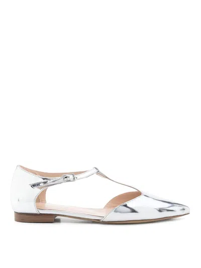 P.a.r.o.s.h Ballerina Shoes In Silver