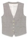 P.a.r.o.s.h Bambu Waistcoat In Neutrals