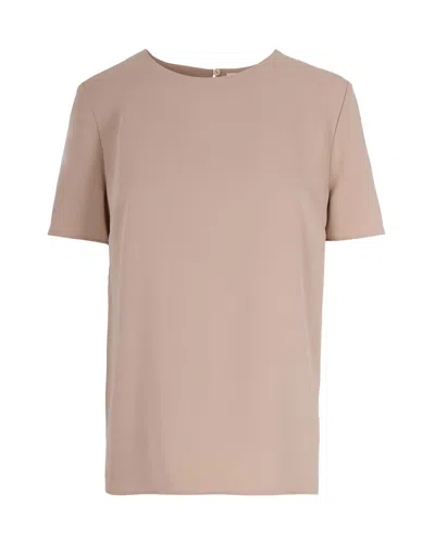 P.a.r.o.s.h Basic Cady Beige Blouse In Pink