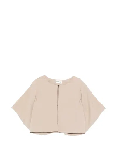 P.a.r.o.s.h Batwing-sleeve Jacket In Neutral