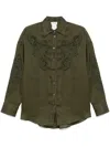 P.a.r.o.s.h Beach Shirt In Grün