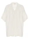 P.a.r.o.s.h White Beach Embroidered Shirt In White