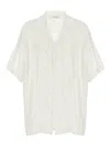 P.a.r.o.s.h White Beach Embroidered Shirt In White
