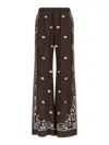 P.a.r.o.s.h P. A.r. O.s. H. Embroidered Trousers In Brown